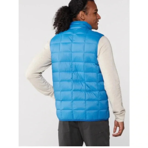 REI Co-op Men’s Large Puffer 650 Down Vest 2.0 Horizon Blue Puff NWT - Picture 8 of 11